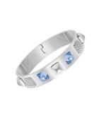 Glance Swarovski Crystal Sapphire Bangle Bracelet