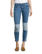 Mavi Adriana Cropped Colorblock Jeans