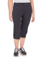 Calvin Klein Performance Plus Ruched Drawstring Capris
