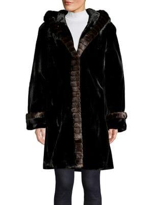 Gallery Faux Fur Walker Jacket