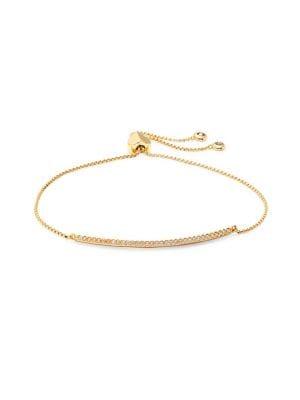Kate Spade New York Goldtone & Crystal Slider Bracelet