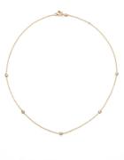 Roberto Coin Diamond And 18k Yellow Gold Station Necklace 18in.