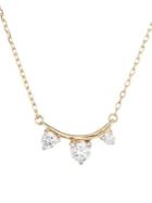 Adina Reyter 14k Yellow Gold And 3 Diamond Amigos Curved Necklace