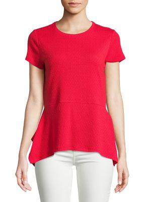 Ivanka Trump Short-sleeve Peplum Tee