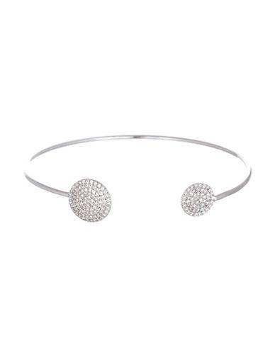 Lord & Taylor Pave Cubic Zirconia Circle Ends Bangle