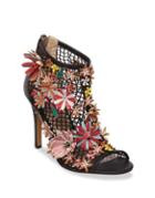 Betsey Johnson Dafadil Floral Faux Leather Booties