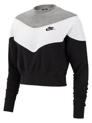 Nike Cropped Colorblock Sweater