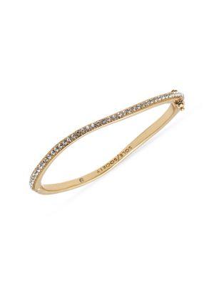 Sole Society Goldtone & Crystal Hinge Bracelet