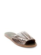 Coconuts By Matisse Mateo Textured-strap Leather Slides