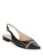 Karl Lagerfeld Paris Calais Quilted Slingback Flats