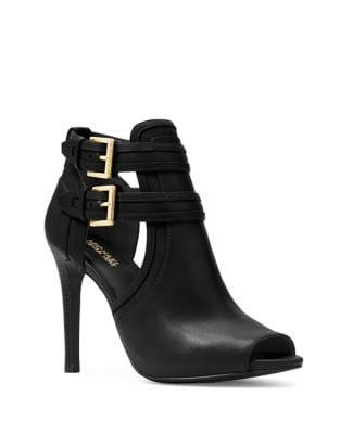 Michael Michael Kors Blaze Peep-toe Leather Booties