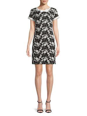 Karl Lagerfeld Paris Lace Short-sleeve Dress