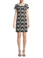Karl Lagerfeld Paris Lace Short-sleeve Dress