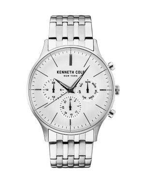Kenneth Cole Dress Sport Silver-dial Multifunction Stainless Steel Bracelet Watch
