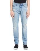 Calvin Klein Jeans Slim-fit Distressed Cotton Jeans