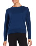Eileen Fisher Solid Cashmere Blend Pullover Sweater