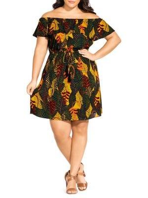 City Chic Plus Florida Keys Dress
