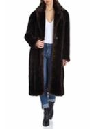 Avec Les Filles Faux Mink Fur Walker Coat
