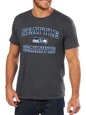 Majestic Seattle Seahawks Nfl Heart And Soul Iii Cotton Tee