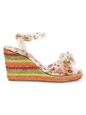 Betsey Johnson Elektra Beaded Wedge Sandals