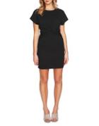 1.state Short-sleeve Twist Front Bodycon Dress