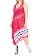 Rachel Rachel Roy Plus Striped Sleeveless Dress