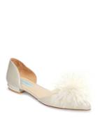 Blue By Betsey Johnson D'orsay Embellished Satin Flats