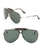 Ray-ban Rb3581 32mm Blaze Shooter Mirrored Pilot Sunglasses