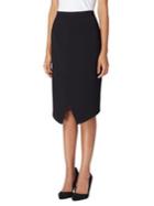 Tahari Arthur S. Levine Petite Faux Wrap Pencil Skirt