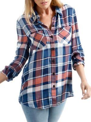 Lucky Brand Boyfriend Plaid Shirt