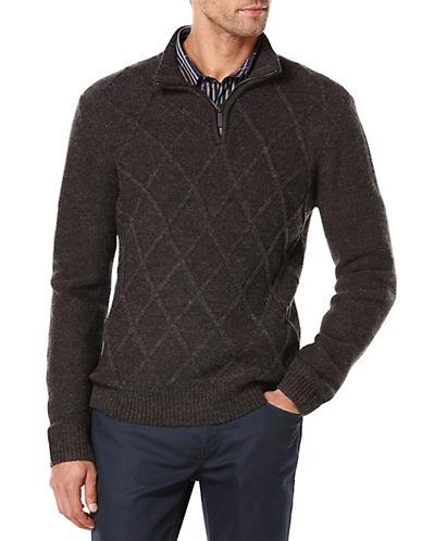Perry Ellis Quarter Zip Pullover Sweater