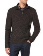 Perry Ellis Quarter Zip Pullover Sweater