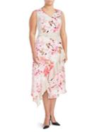 Calvin Klein Plus Floral Ruffle Dress