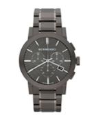 Burberry Brushed Stainless Steel Chronograph Watch