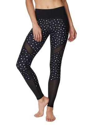 Betsey Johnson Mixed-media Patchwork Ankle Leggings