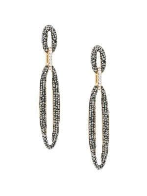 Design Lab Oval Rhinestone Drop Earrings