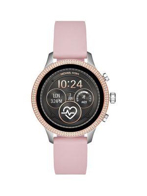Michael Kors Runway Stainless Steel & Silicone-strap Touchscreen Smart Watch