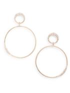 Effy 14k Rose Gold & Diamond Drop Earrings