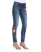 Driftwood Embroidered Skinny-fit Denim Jeans