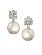 Swarovski Perpetual Pearl And Crystal Earrings