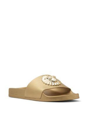 Michael Michael Kors Rory Metallic Slides
