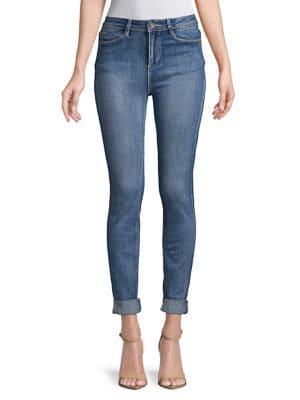 Design Lab Faded Rolled-cuffs Jeans