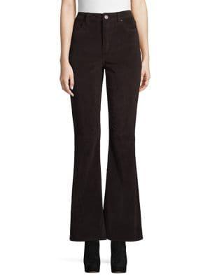 Design Lab Flare Leg Corduroy Pants