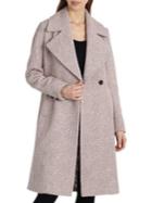 Badgley Mischka Boucle Notch Collar Coat
