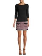 Bailey 44 Three-quarter Sleeve Tweed Sheath Dress