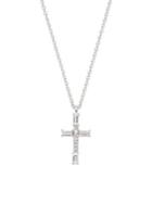 Nadri Gifting Baguette Crystal Cross Pendant Necklace