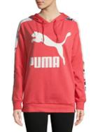 Puma Floral-sleeve Hoodie