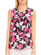 Vince Camuto Floral Printed Wave Blouse