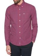 Original Penguin Star Gingham Long-sleeve Button-down Shirt