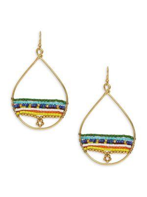 Design Lab Lord & Taylor Beaded Teardrop Earrings